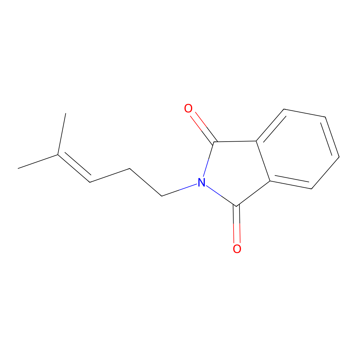 2-(4-Methylpent-3-en-1-yl)-1H-isoindole-1,3(2H)-dione molecular structure, CAS 13296-42-9