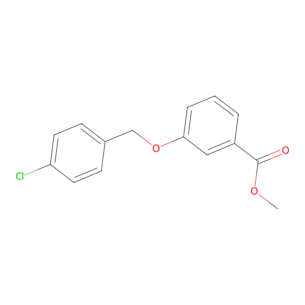Methyl 3-[(4-chlorobenzyl)oxy]benzoate molecular structure, CAS 1329639-52-2