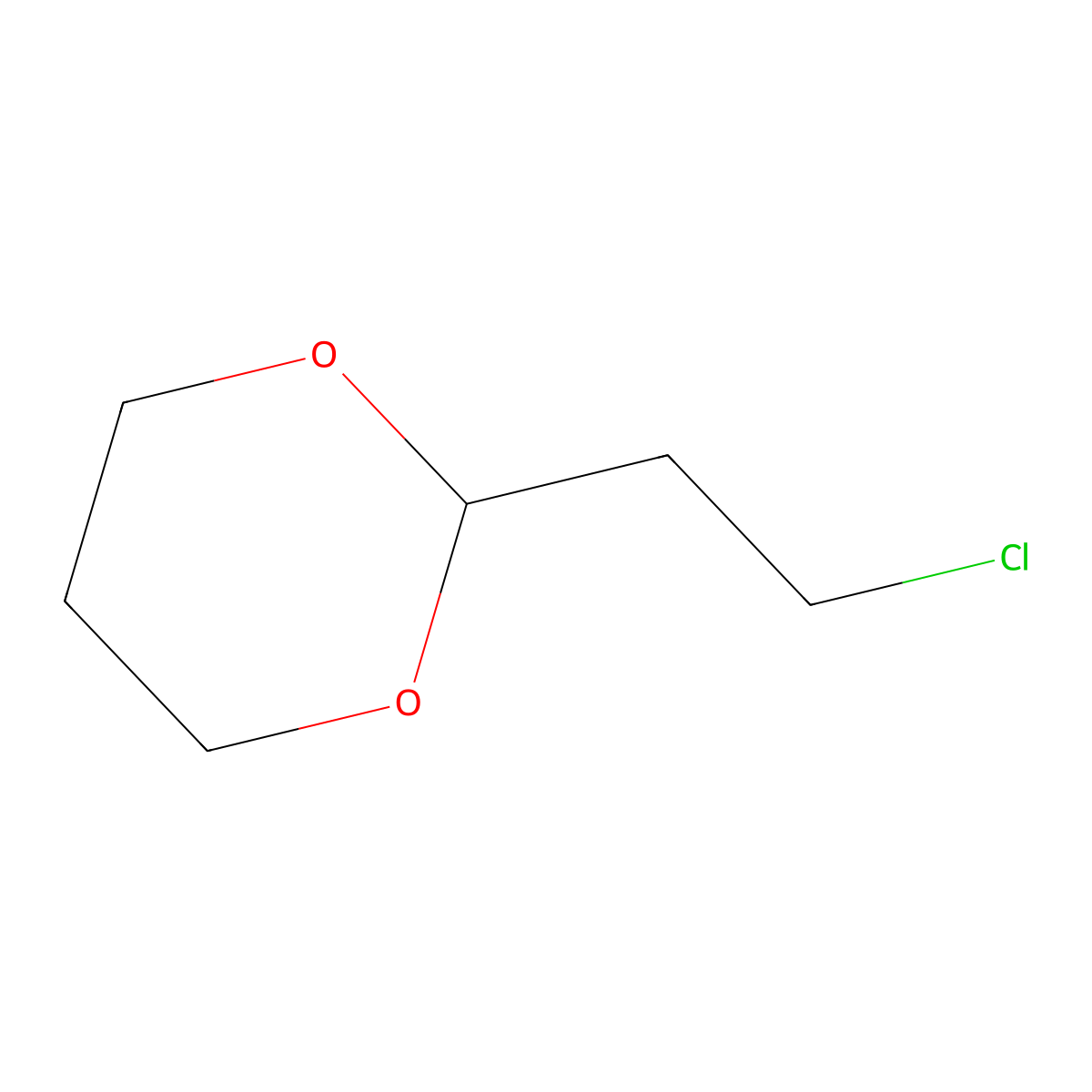 2-(2-Chloroethyl)-1,3-dioxane molecular structure, CAS 13297-07-9