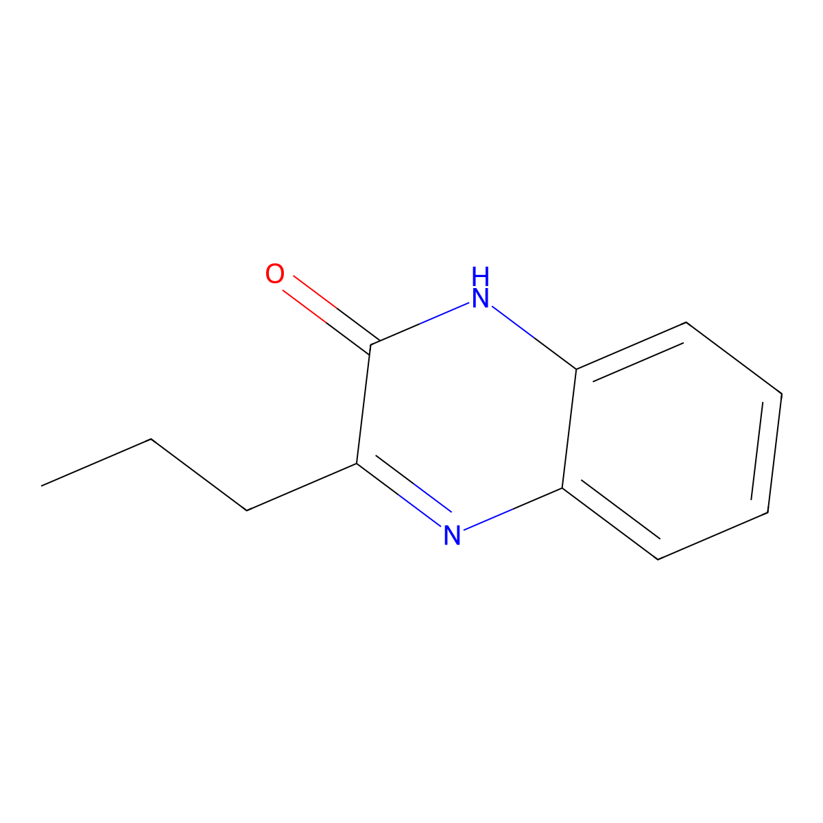 3-propylquinoxalin-2(1H)-one molecular structure, CAS 13297-36-4