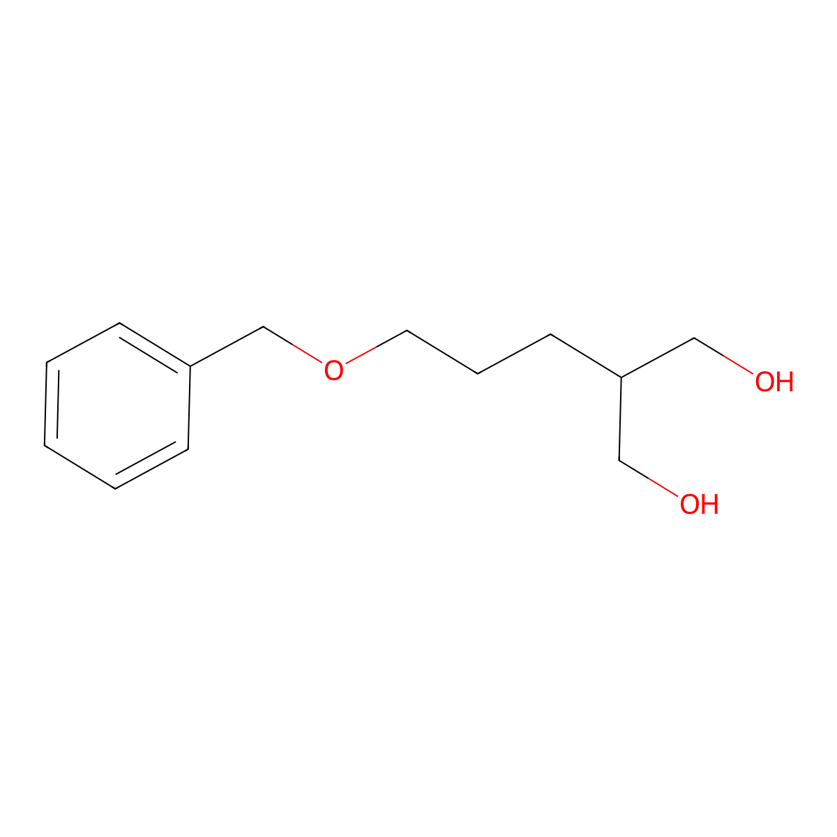 2-(3-(Benzyloxy)propyl)propane-1,3-diol molecular structure, CAS 132970-27-5