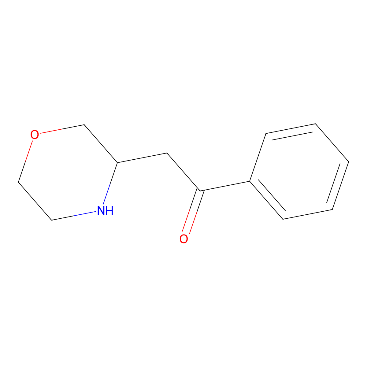 2-(Morpholin-3-yl)-1-phenylethan-1-one molecular structure, CAS 132970-97-9