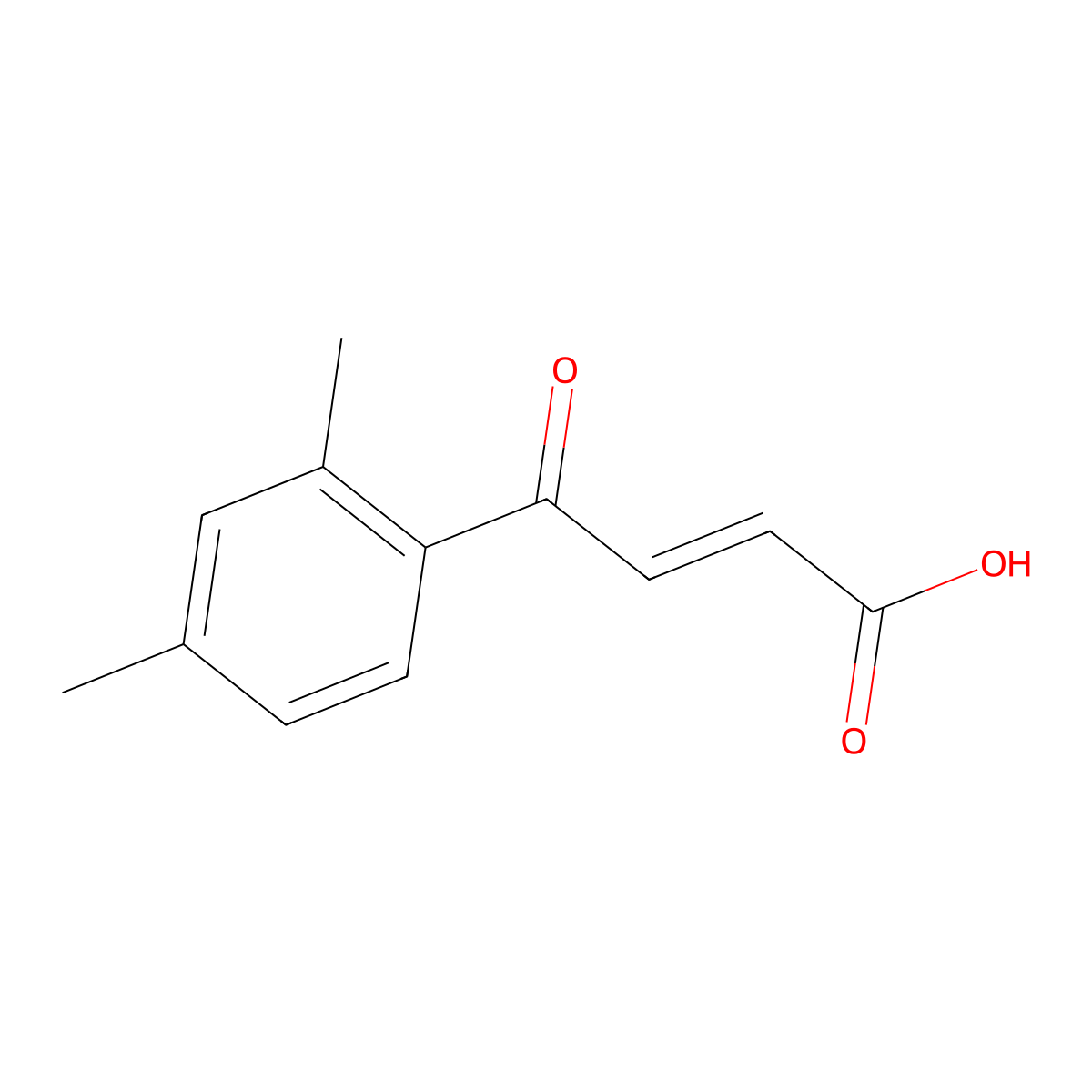 (2E)-4-(2,4-Dimethylphenyl)-4-oxobut-2-enoic acid molecular structure, CAS 132972-06-6