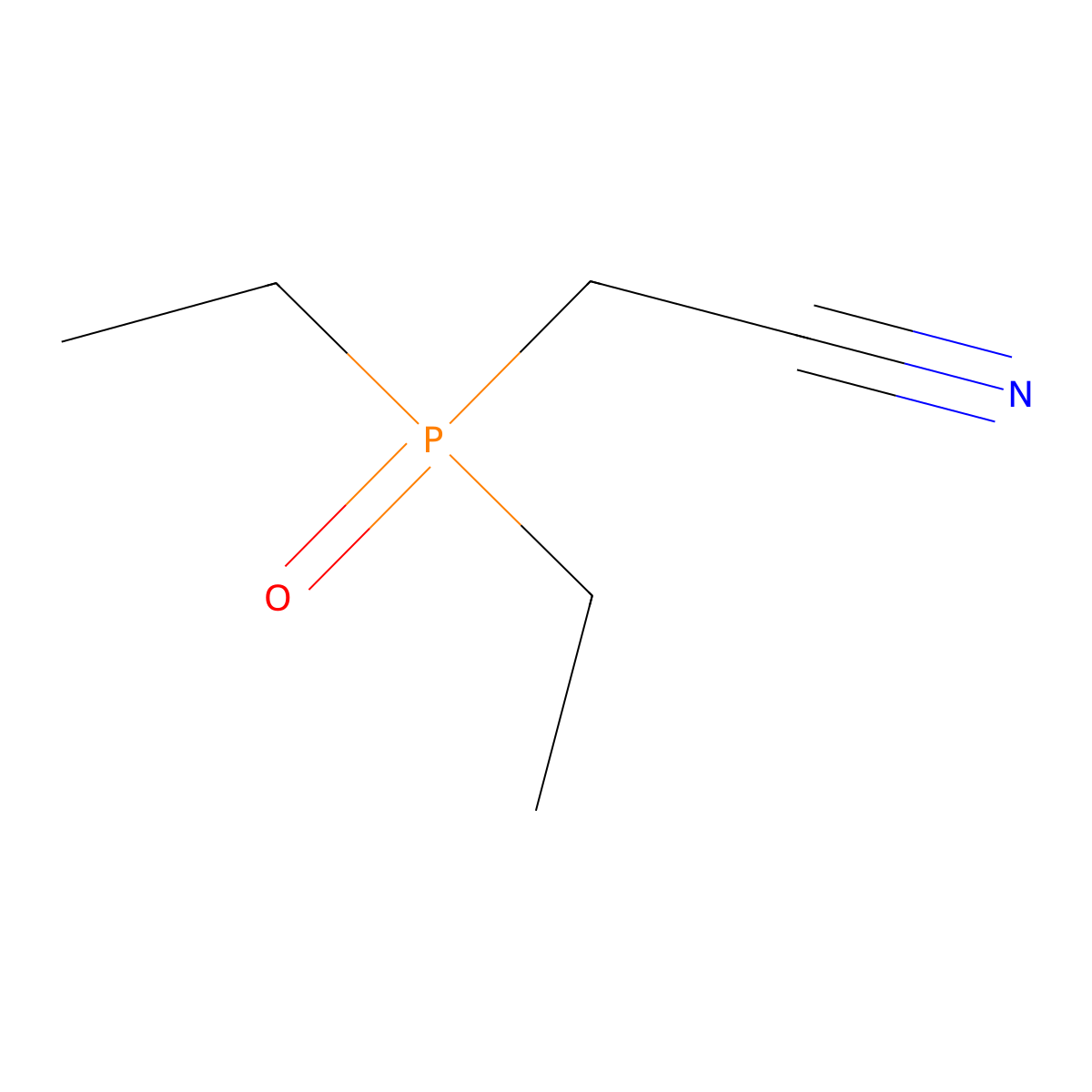 (Diethylphosphoryl)acetonitrile molecular structure, CAS 13298-29-8