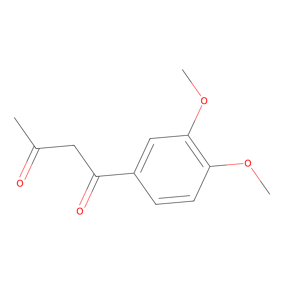 1-(3,4-Dimethoxyphenyl)butane-1,3-dione molecular structure, CAS 13298-49-2