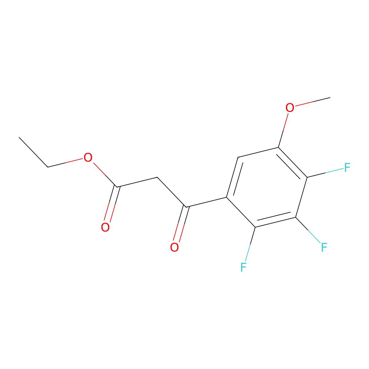 2,3,4-Trifluoro-5-methoxy-|A-oxo-benzenepropanoic Acid Ethyl Ester molecular structure, CAS 1329835-70-2