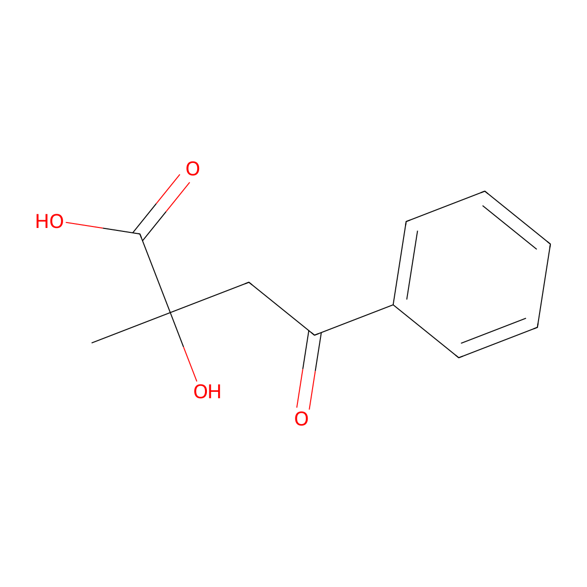 3-Benzoyl-2-methyllactic acid molecular structure, CAS 13299-97-3