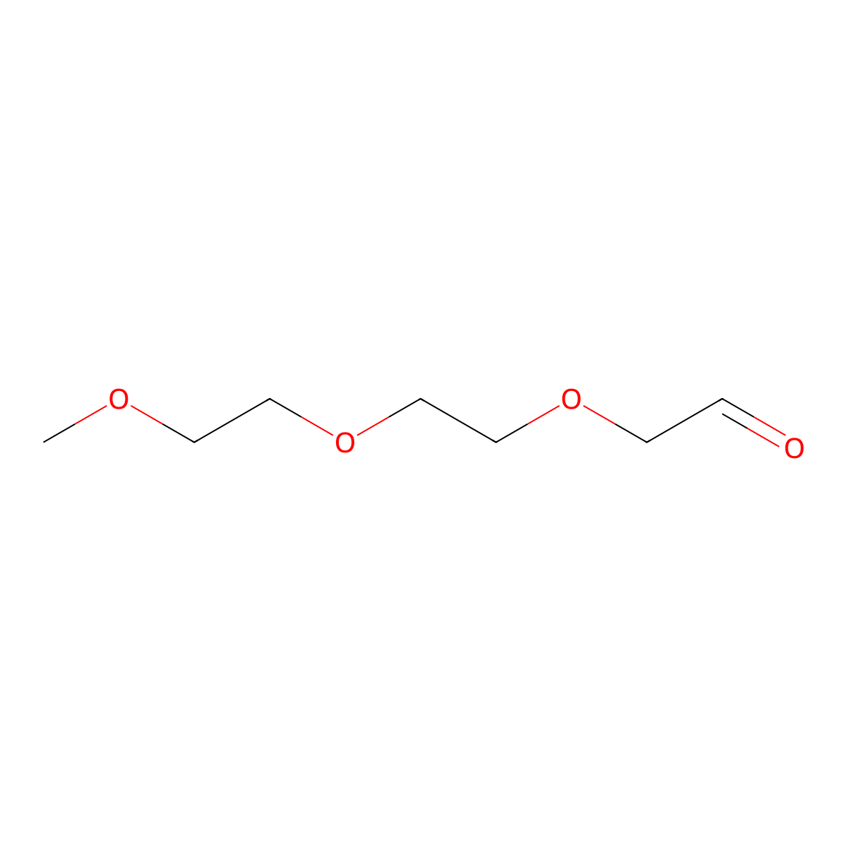 2-[2-(2-Methoxyethoxy)ethoxy]acetaldehyde molecular structure, CAS 132997-94-5