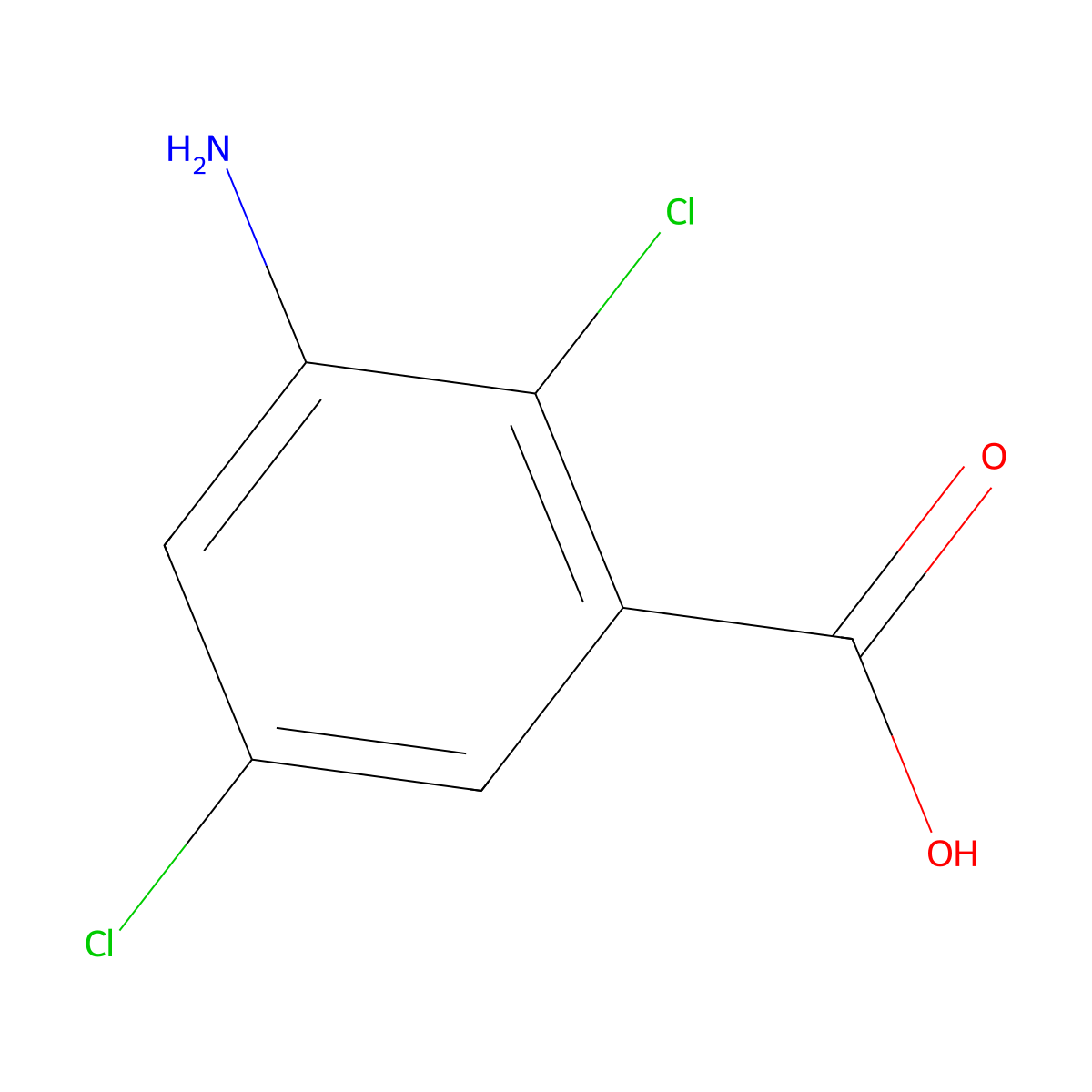 Chloramben molecular structure, CAS 133-90-4