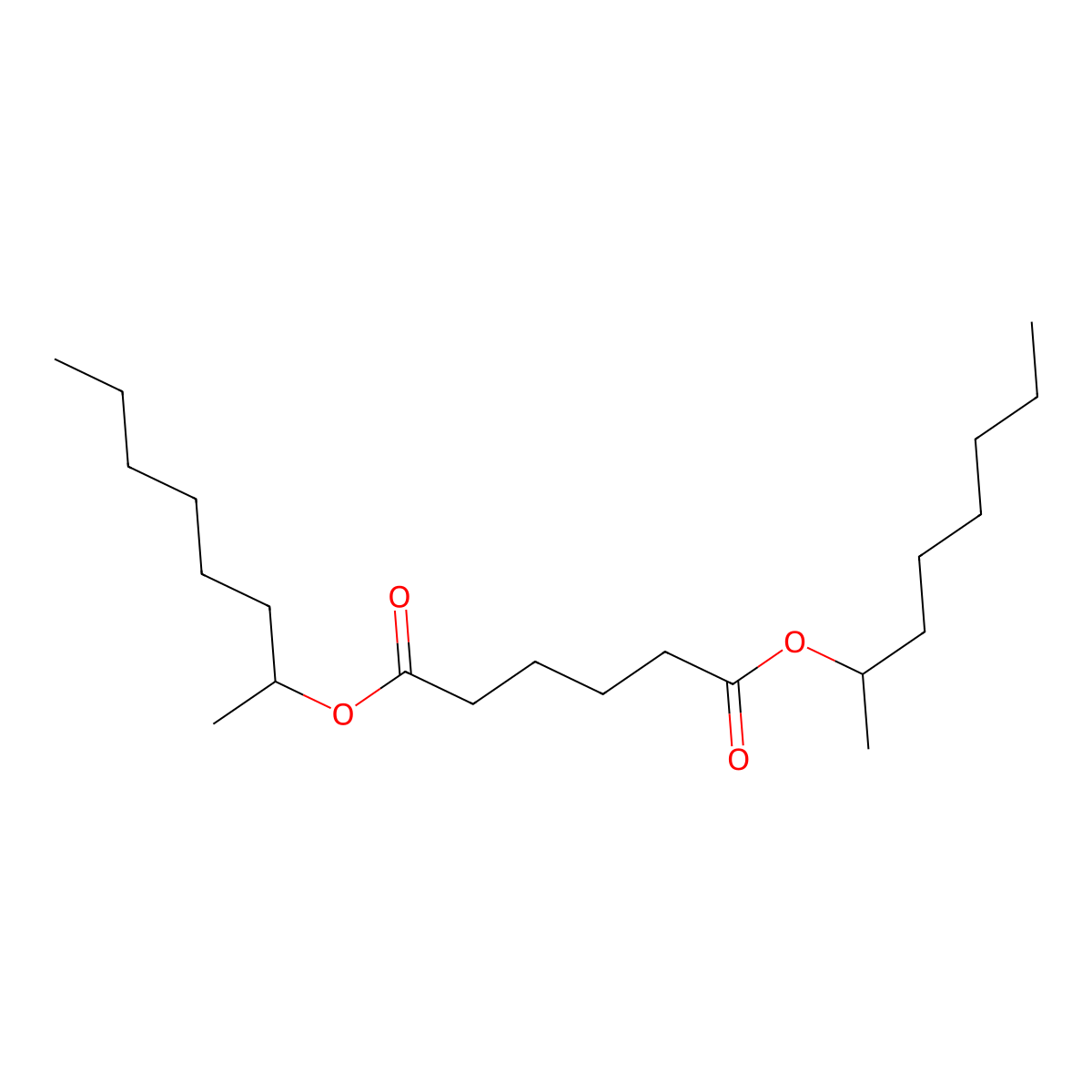 Diisooctyl Adipate molecular structure, CAS 1330-86-5