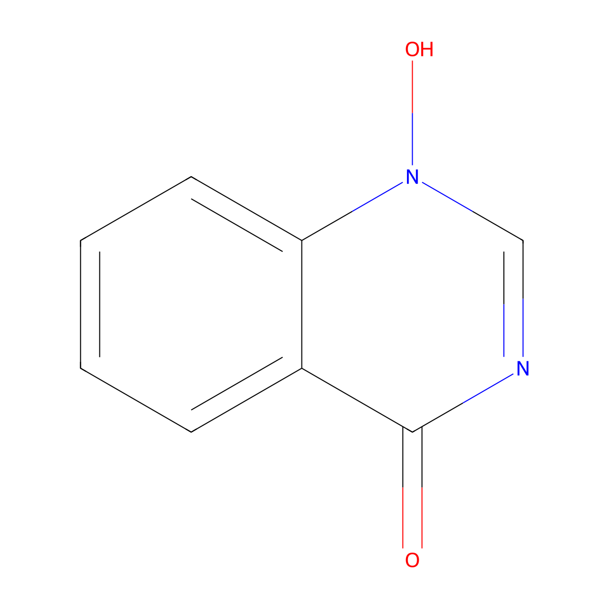 1-Hydroxyquinazolin-4(1H)-one molecular structure, CAS 13300-25-9