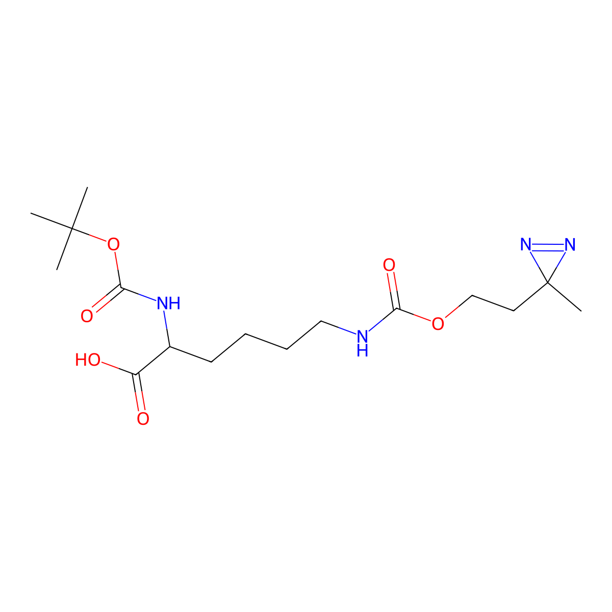 Boc-L-Photo-Lysine molecular structure, CAS 1330088-06-6