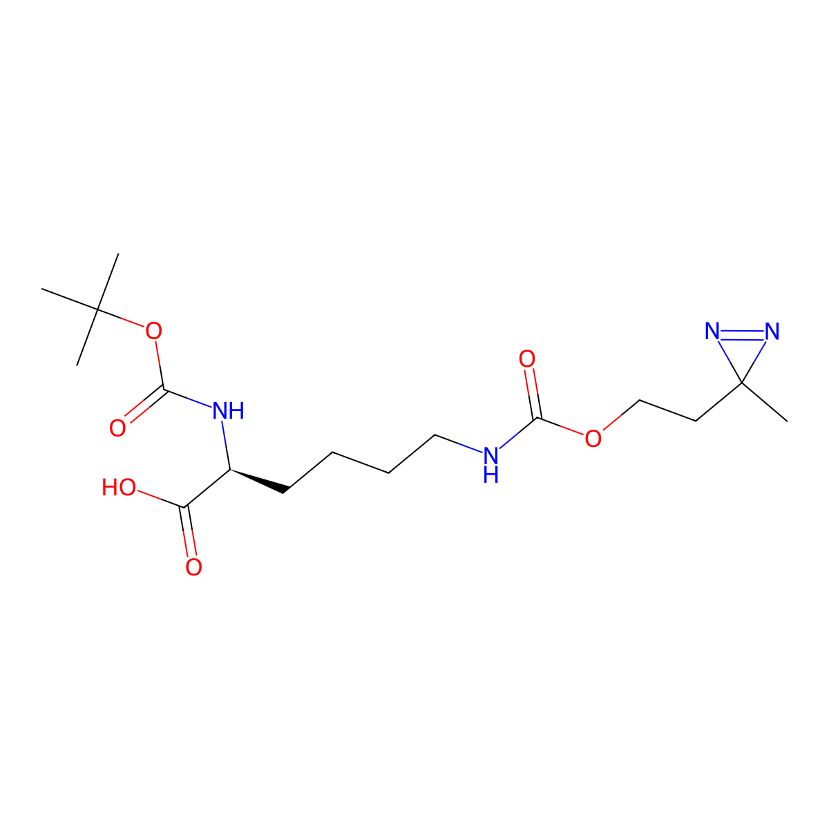 Boc-L-Photo-Lysine molecular structure, CAS 1330088-06-6