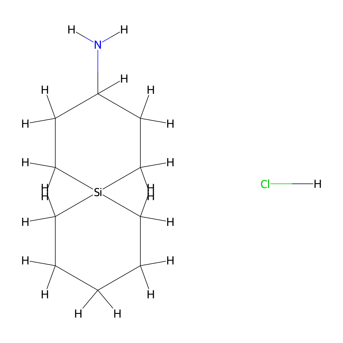 6-Silaspiro[5.5]undecan-3-amine hydrochloride molecular structure, CAS 1330166-70-5