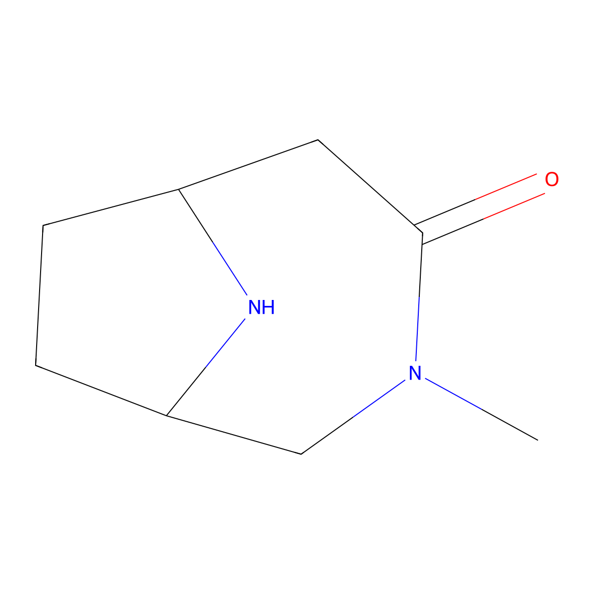 rac-(1R,6S)-3-methyl-3,9-diazabicyclo[4.2.1]nonan-4-one molecular structure, CAS 1330170-43-8