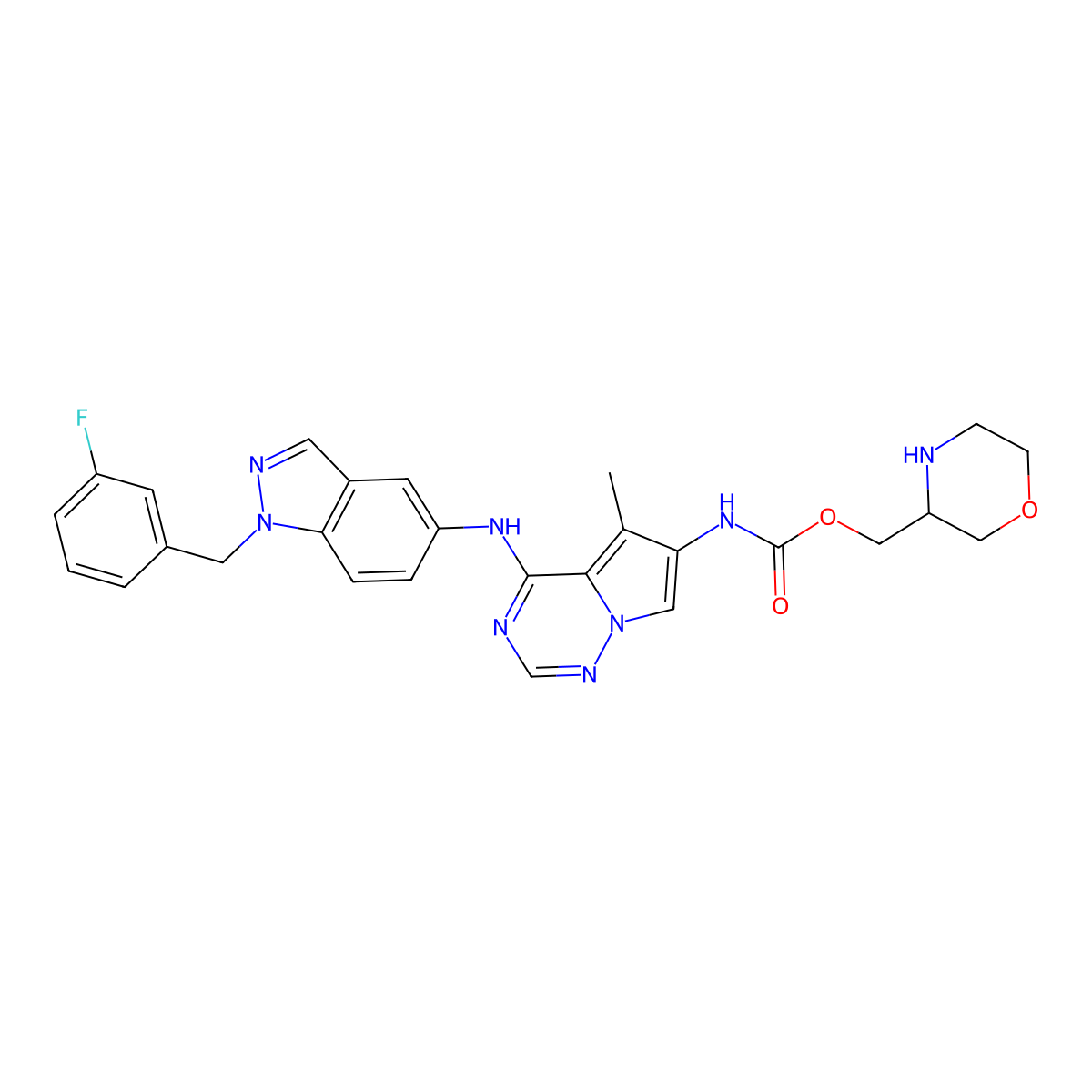 C27H27FN8O3 molecular structure, CAS 1330172-72-9