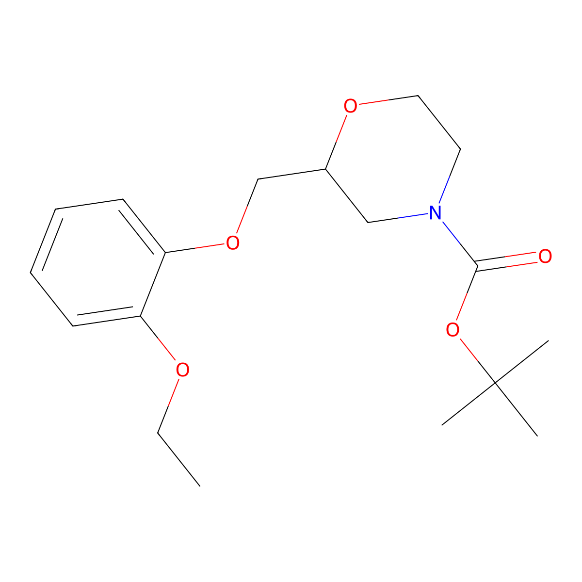 rac N-tert-Butoxycarbonyl Viloxazine molecular structure, CAS 1330189-29-1