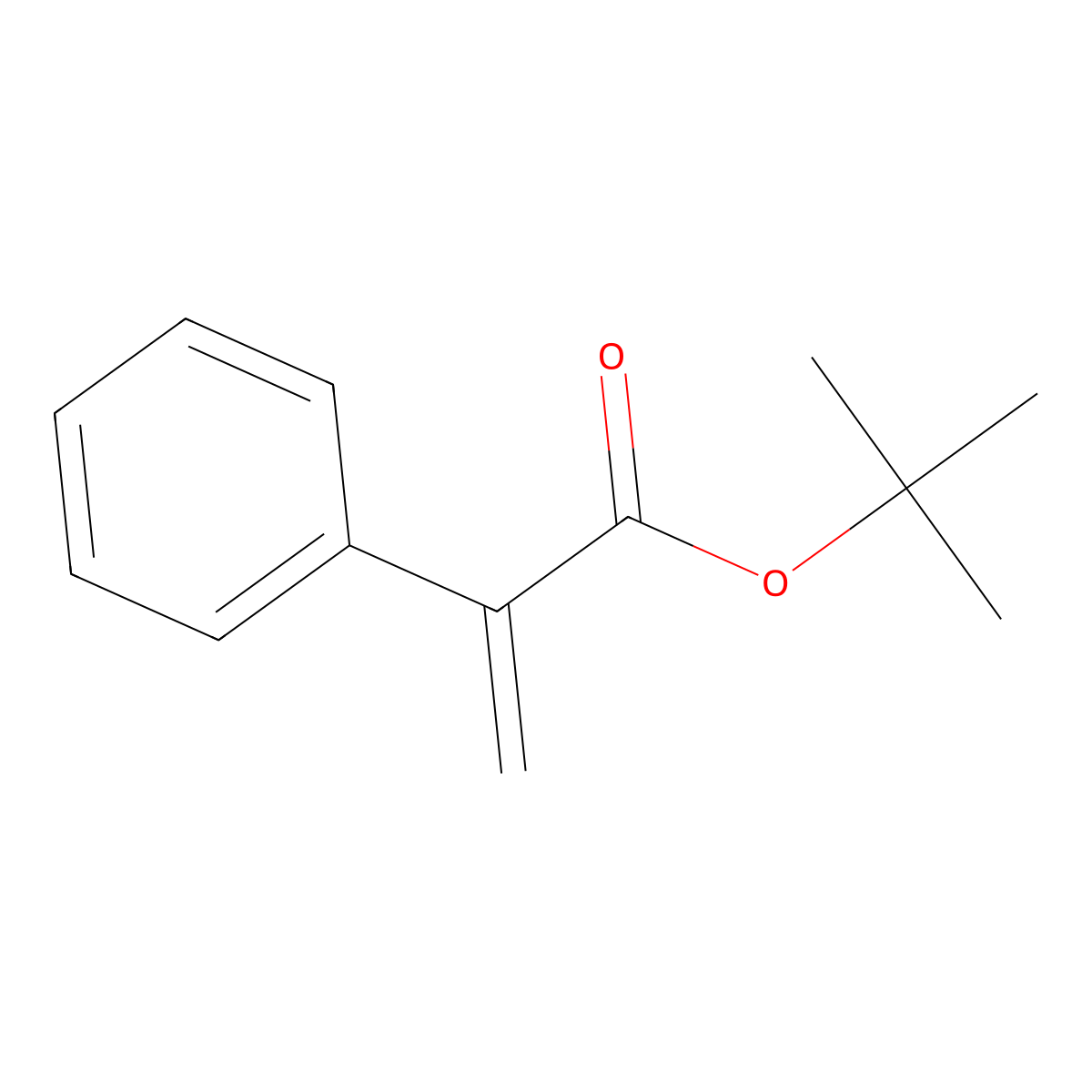 Tert-butyl 2-phenylprop-2-enoate molecular structure, CAS 133025-60-2
