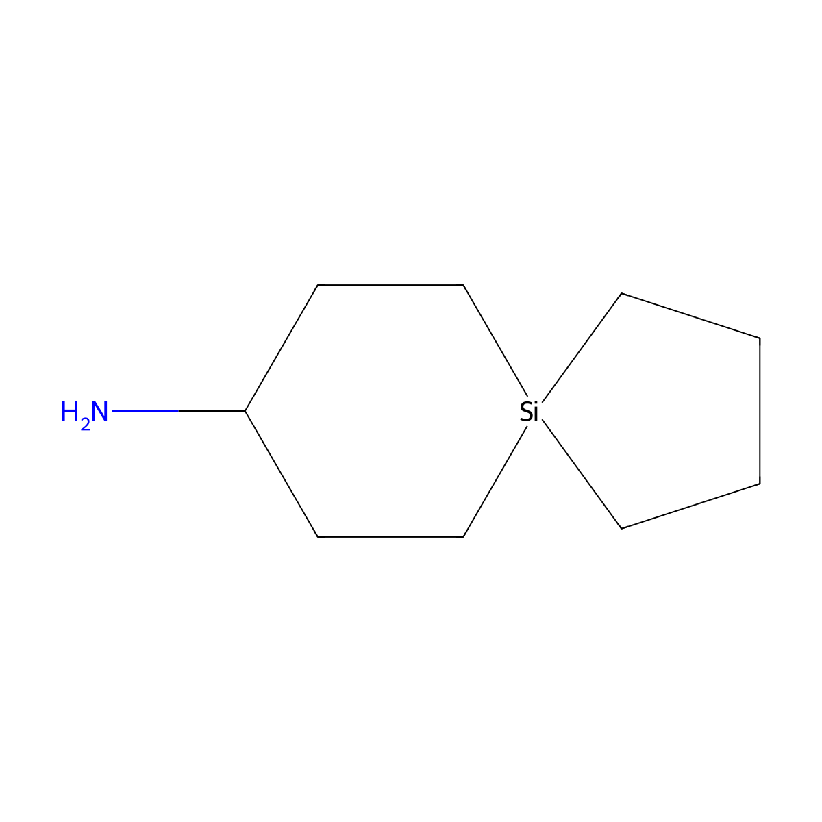 5-Silaspiro[4.5]decan-8-amine molecular structure, CAS 1330276-92-0