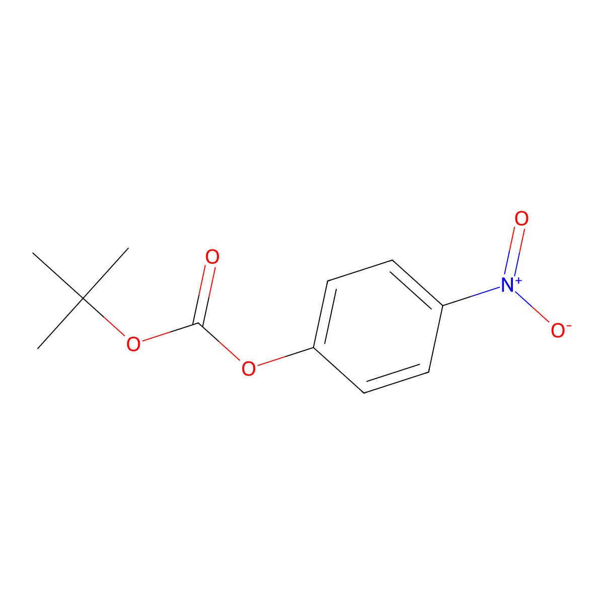 Carbonic acid, 1,1-dimethylethyl 4-nitrophenyl ester molecular structure, CAS 13303-10-1