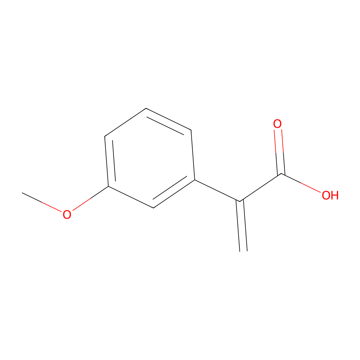 2-(3-Methoxyphenyl)prop-2-enoic acid molecular structure, CAS 133033-15-5