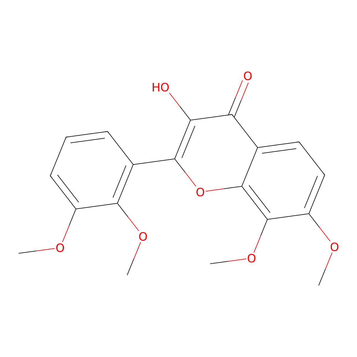 3-Hydroxy-7,8,2',3'-tetramethoxyflavone molecular structure, CAS 133039-76-6