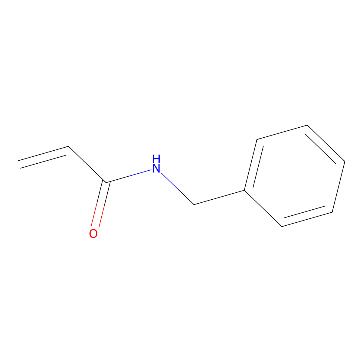 N-Benzylacrylamide molecular structure, CAS 13304-62-6
