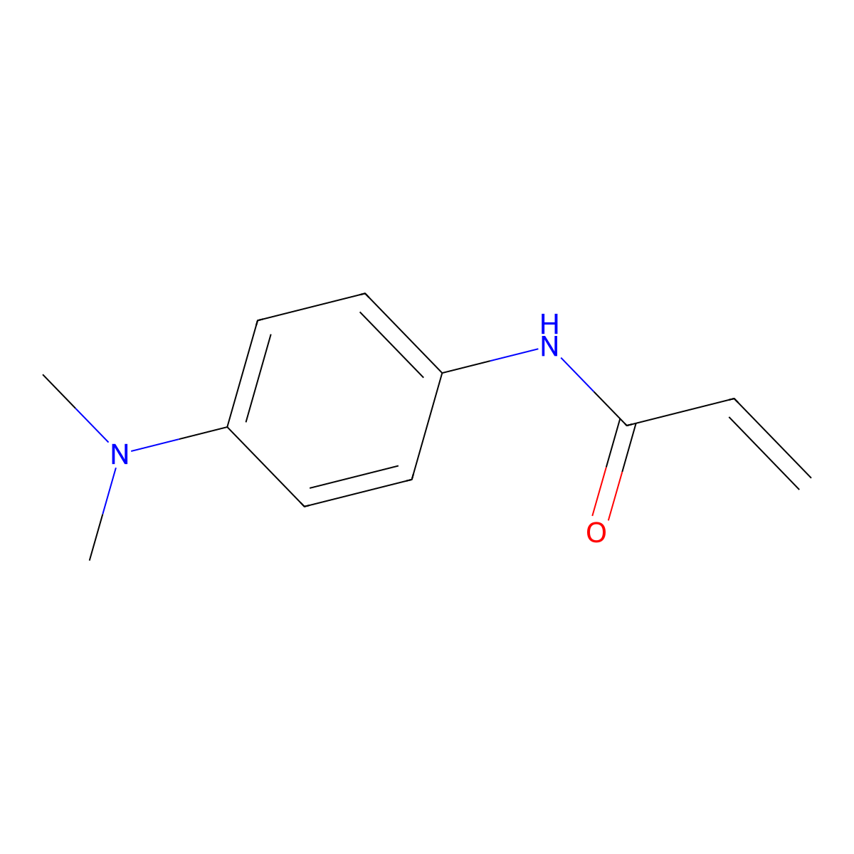 N-[4-(dimethylamino)phenyl]prop-2-enamide molecular structure, CAS 13304-63-7