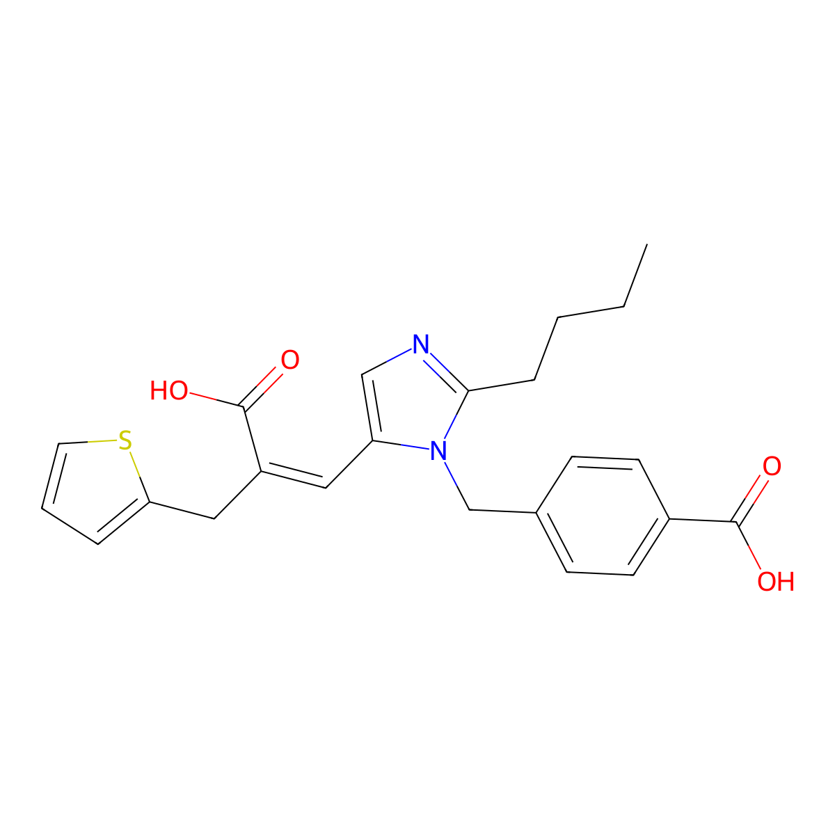 Eprosartan molecular structure, CAS 133040-01-4