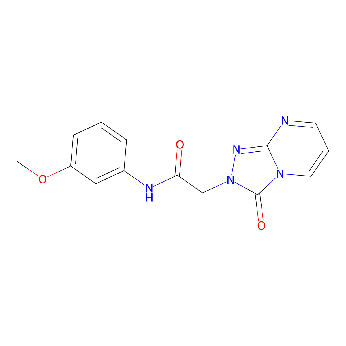 N-(3-methoxyphenyl)-2-(3-oxo-[1,2,4]triazolo[4,3-a]pyrimidin-2(3H)-yl)acetamide molecular structure, CAS 1330404-42-6