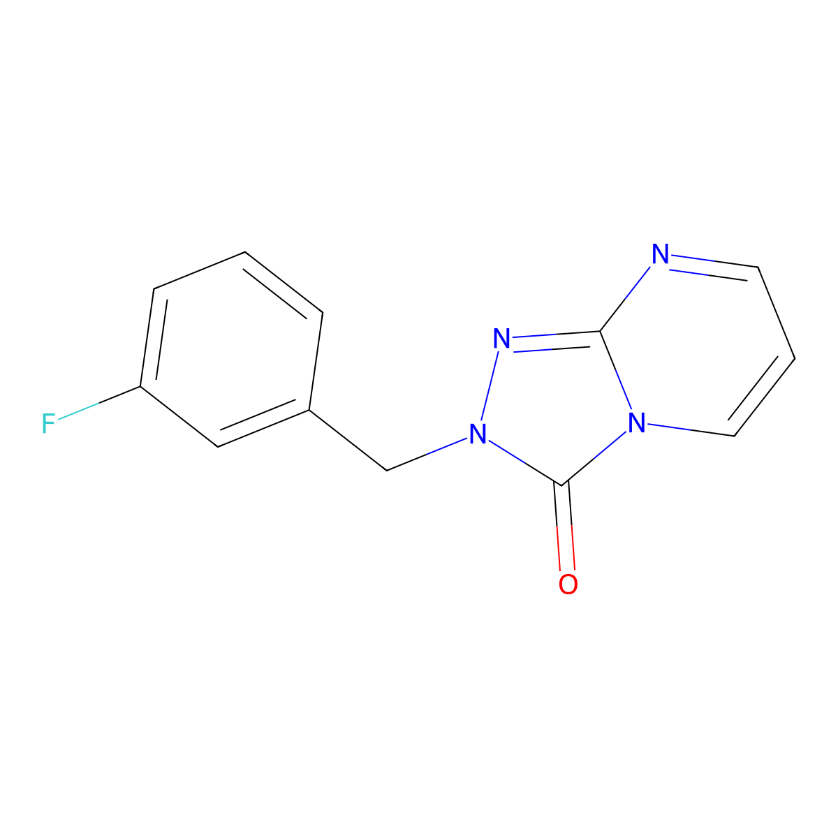 2-(3-fluorobenzyl)-[1,2,4]triazolo[4,3-a]pyrimidin-3(2H)-one molecular structure, CAS 1330404-55-1