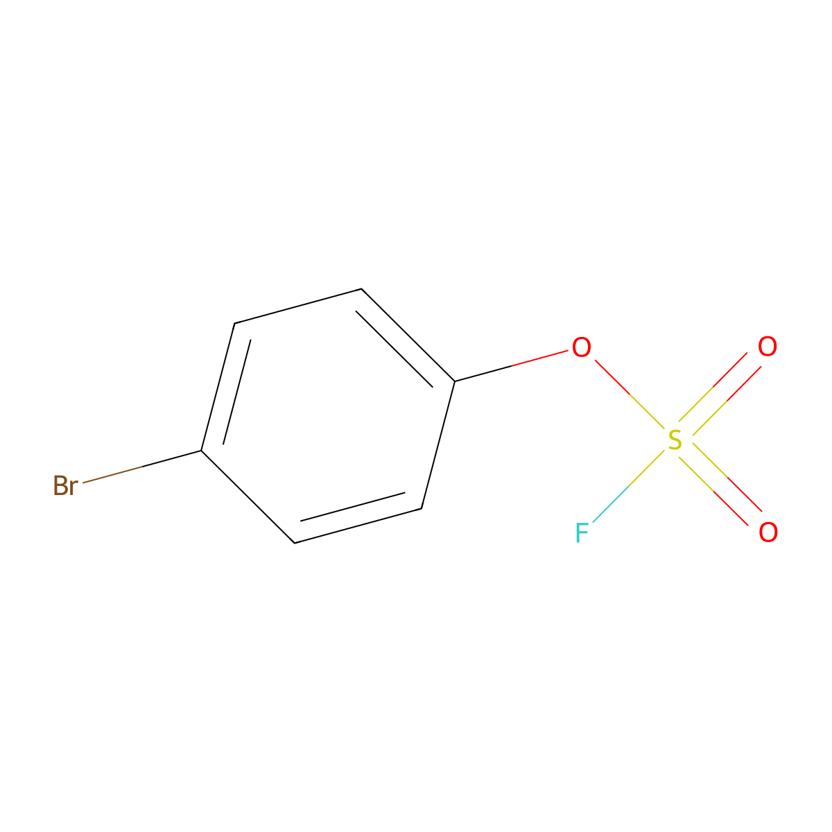 4-Bromophenyl fluoranesulfonate molecular structure, CAS 133042-63-4