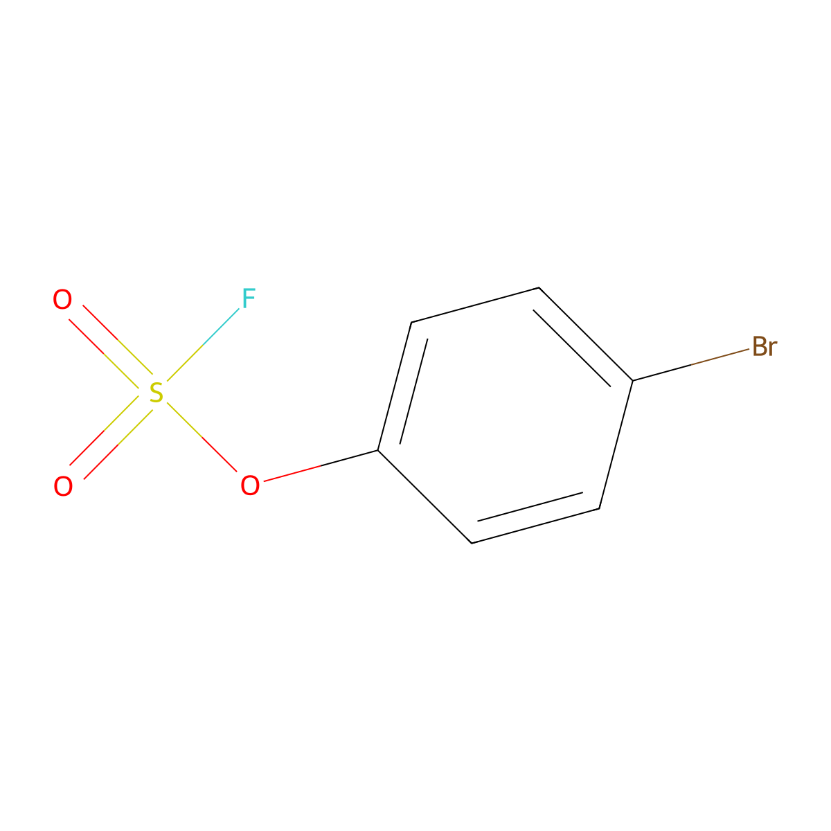 4-Bromophenyl fluoranesulfonate molecular structure, CAS 133042-63-4