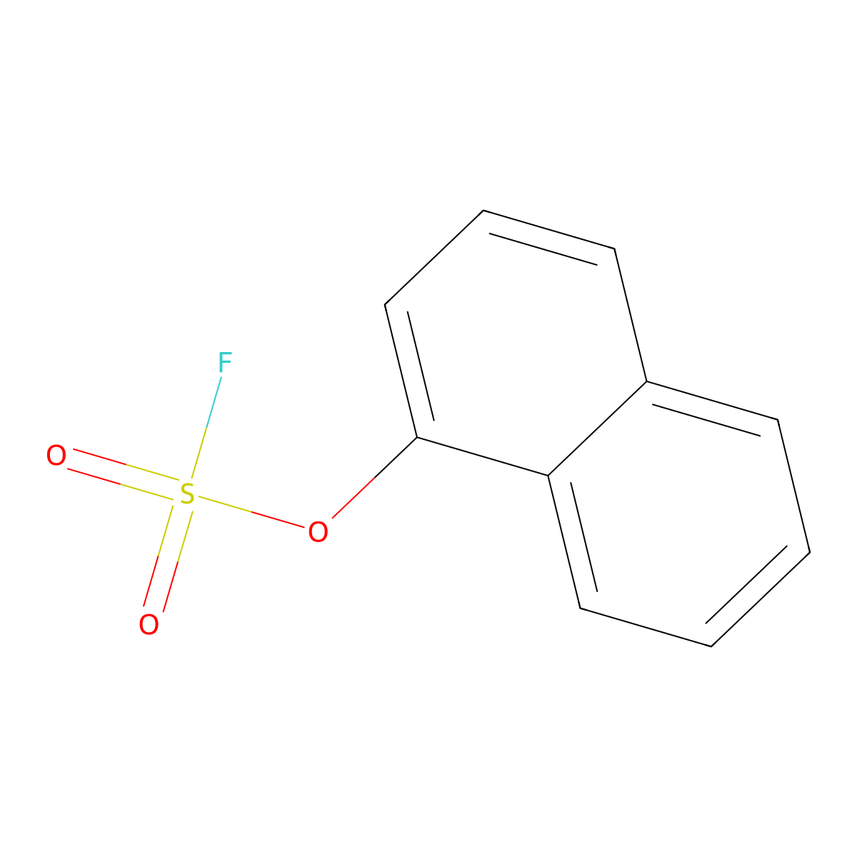 Fluorosulfuric acid, 1-naphthalenyl ester molecular structure, CAS 133042-64-5