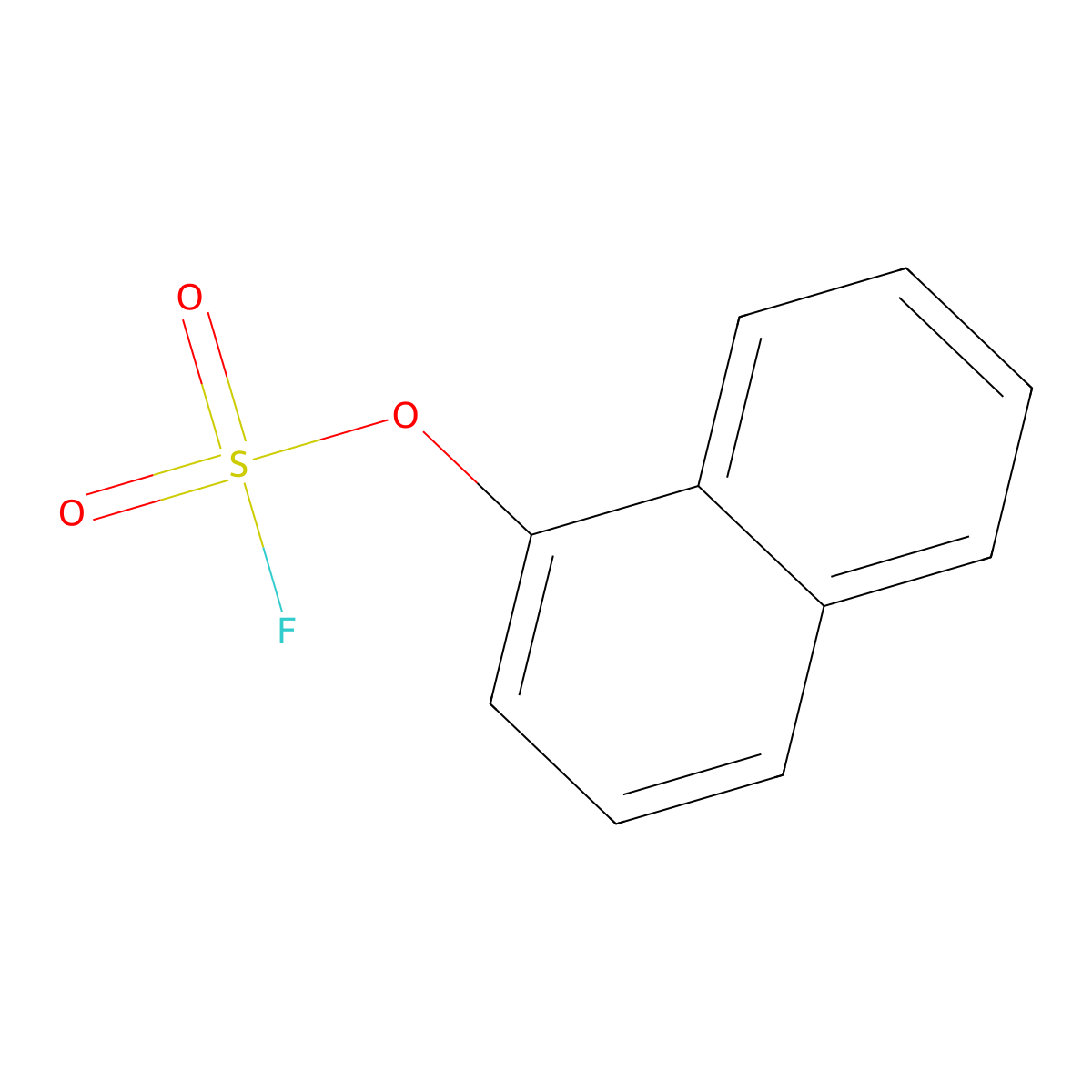 Fluorosulfuric acid, 1-naphthalenyl ester molecular structure, CAS 133042-64-5