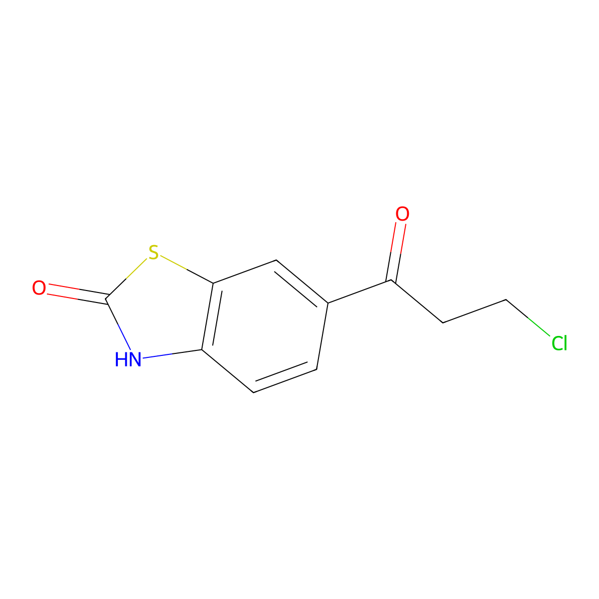 6-(3-chloropropanoyl)benzo[d]thiazol-2(3H)-one molecular structure, CAS 133044-48-1