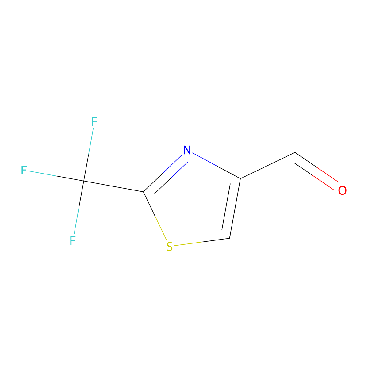2-(Trifluoromethyl)-1,3-thiazole-4-carbaldehyde molecular structure, CAS 133046-48-7