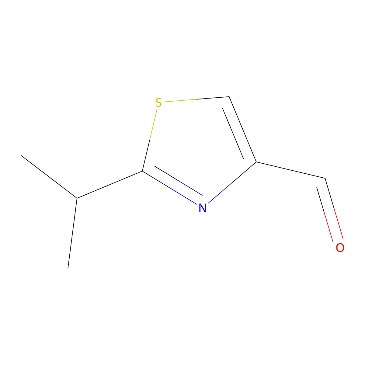 2-(Propan-2-yl)-1,3-thiazole-4-carbaldehyde molecular structure, CAS 133047-46-8