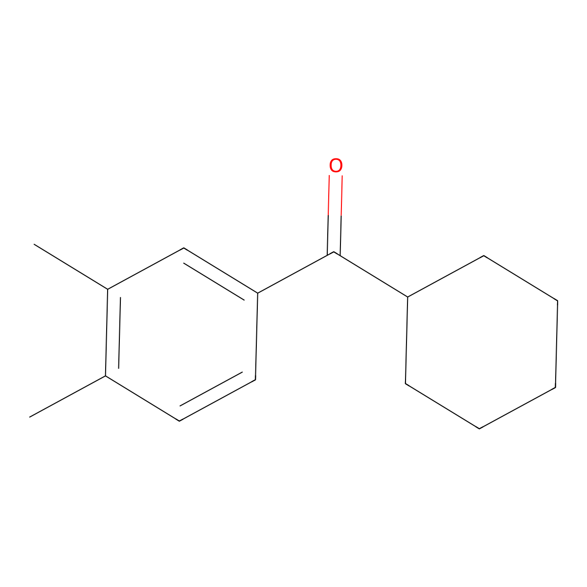 Cyclohexyl(3,4-dimethylphenyl)methanone molecular structure, CAS 133047-84-4