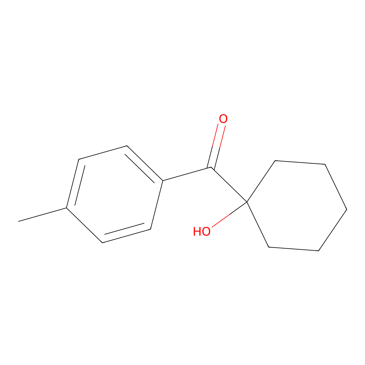 (1-Hydroxycyclohexyl)(p-tolyl)methanone molecular structure, CAS 133047-88-8