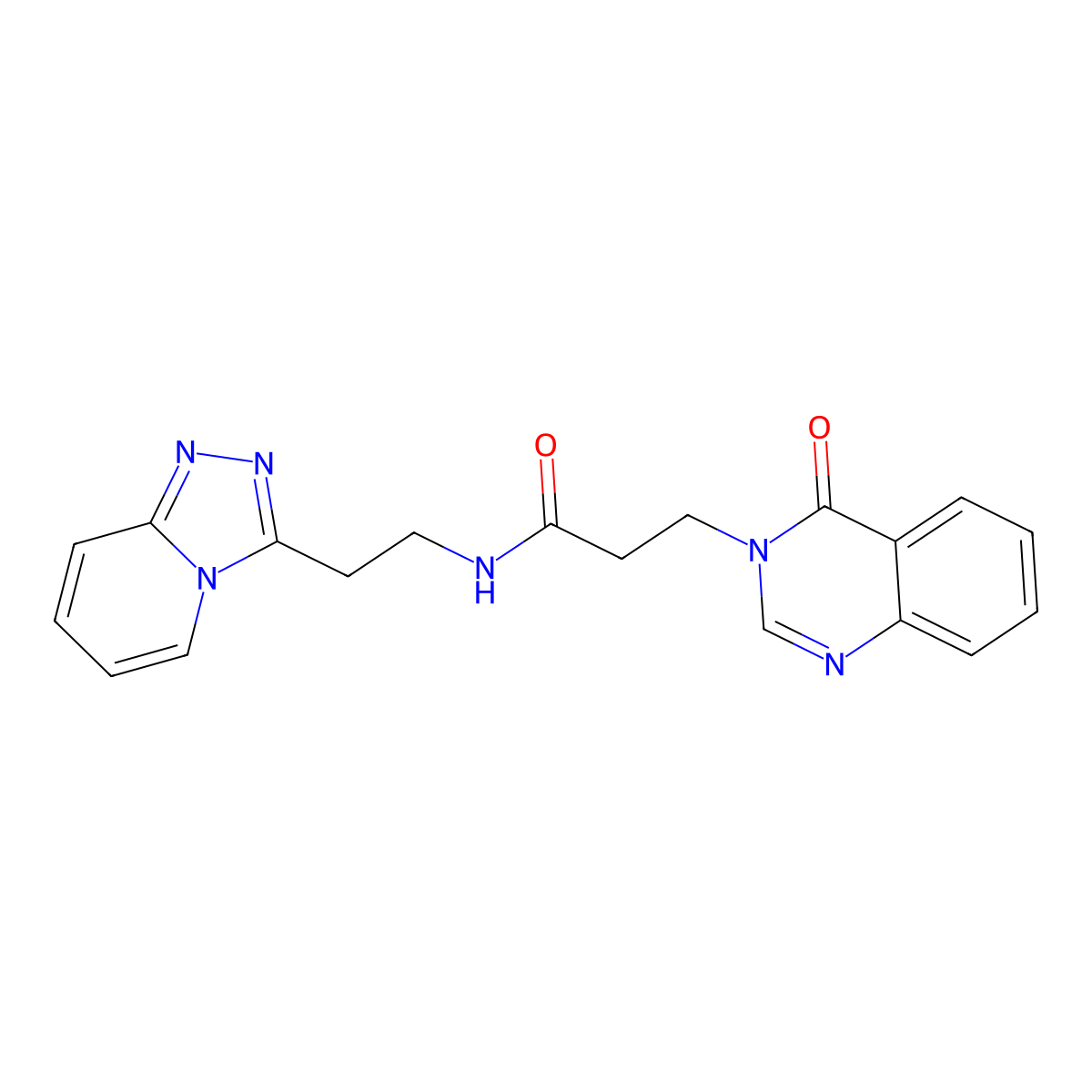 3-(4-oxoquinazolin-3(4H)-yl)-N-[2-([1,2,4]triazolo[4,3-a]pyridin-3-yl)ethyl]propanamide molecular structure, CAS 1330472-15-5