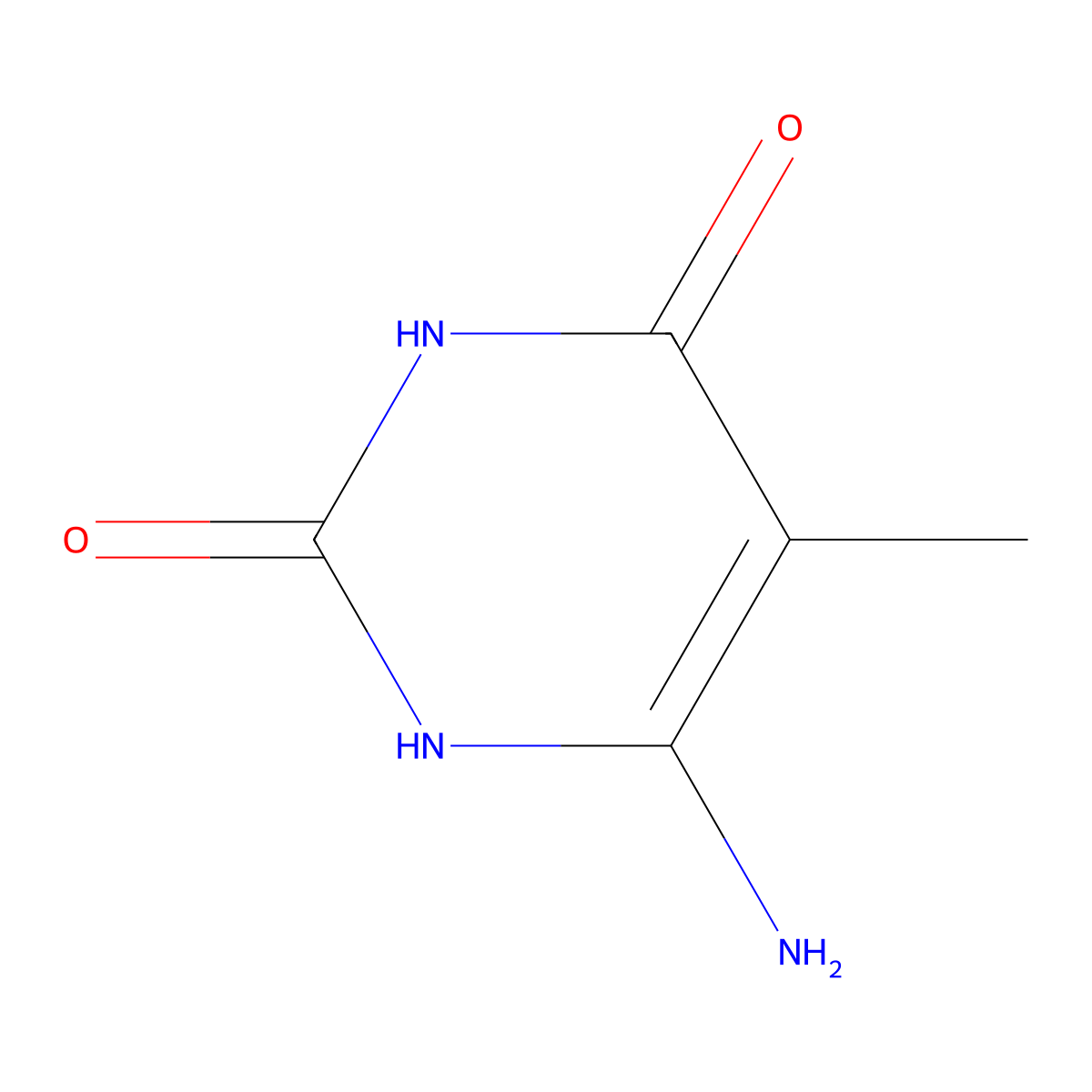 6-Aminothymine molecular structure, CAS 13305-76-5