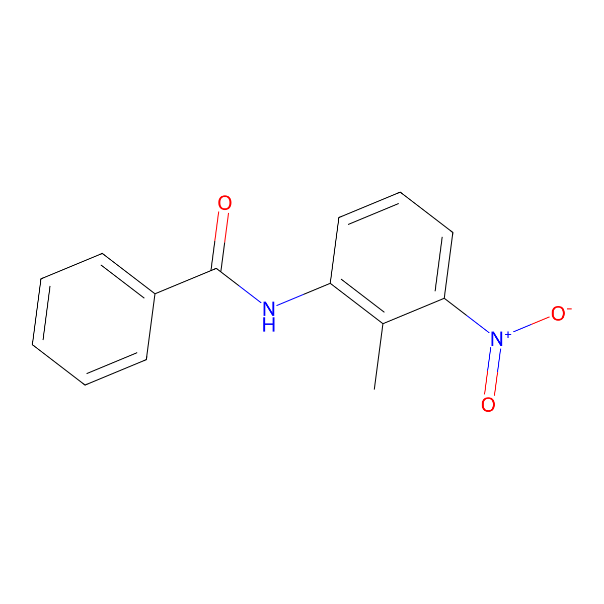 N-(2-methyl-3-nitrophenyl)benzamide molecular structure, CAS 133053-84-6