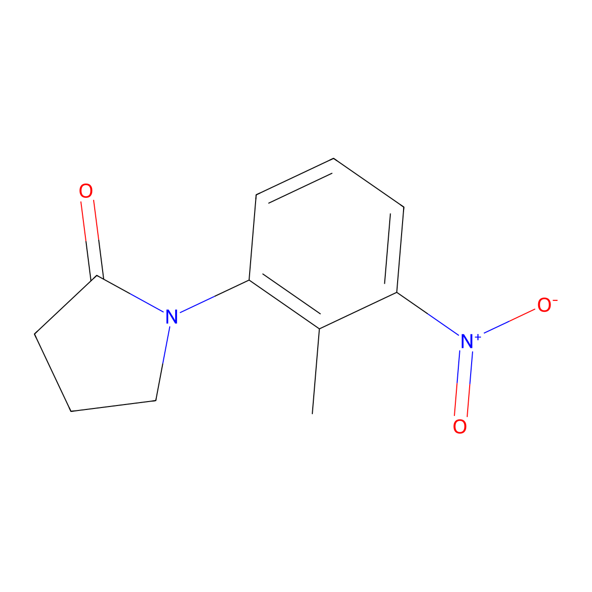 1-(2-Methyl-3-nitrophenyl)-2-pyrrolidinone molecular structure, CAS 133053-92-6