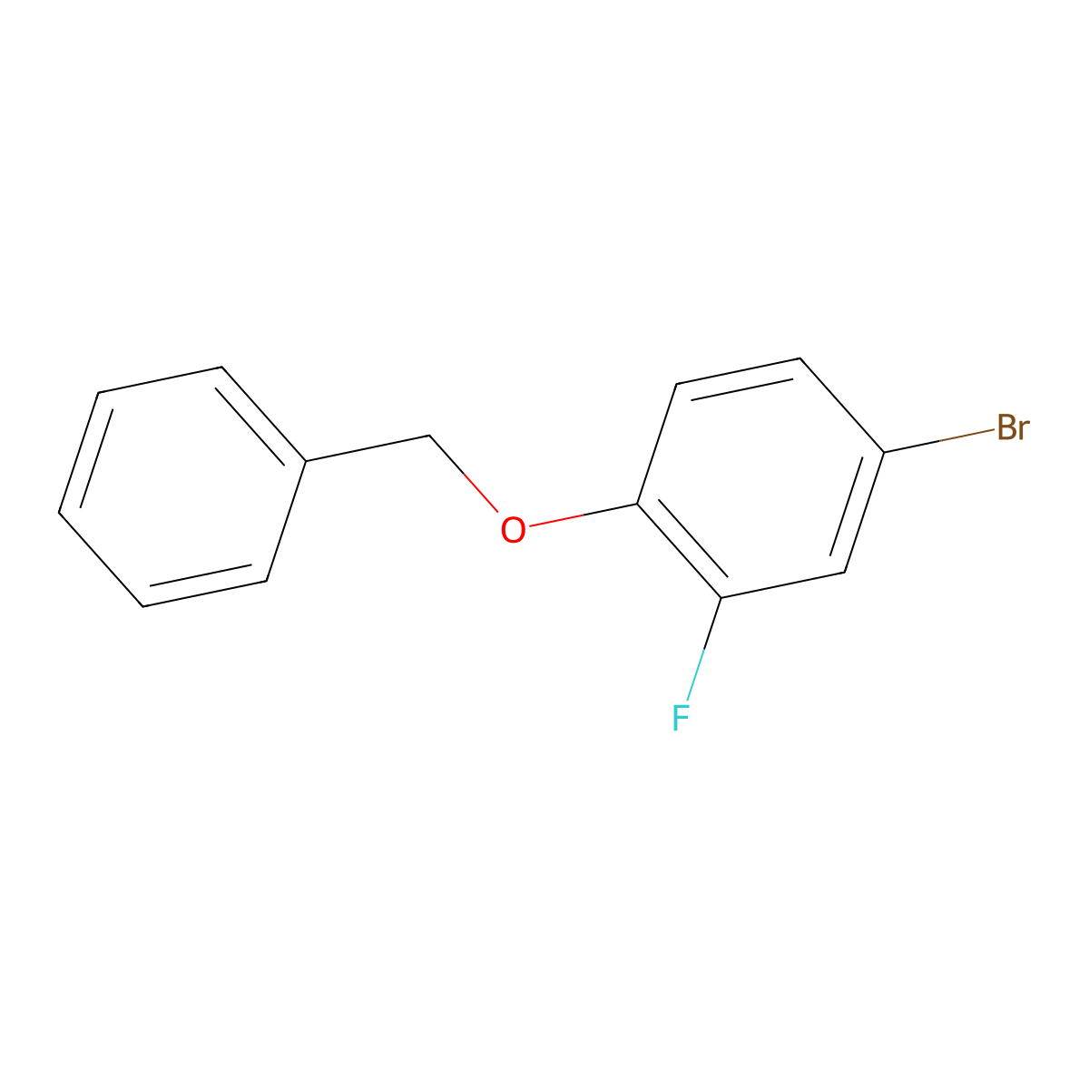 1-(Benzyloxy)-4-bromo-2-fluorobenzene molecular structure, CAS 133057-82-6