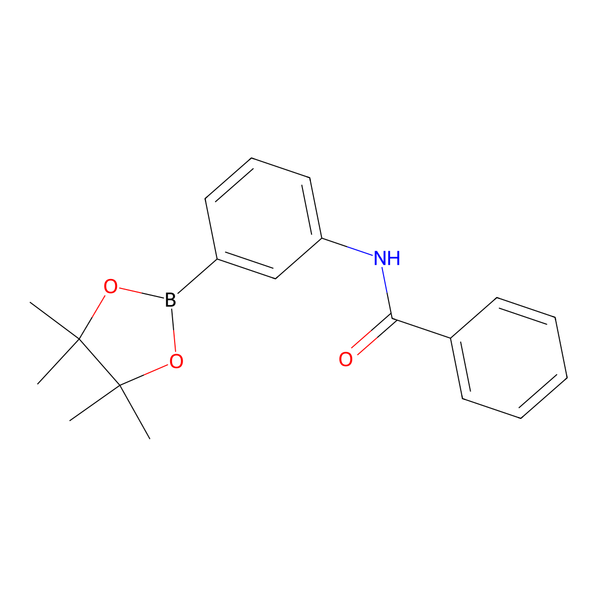 N-[3-(4,4,5,5-Tetramethyl-1,3,2-dioxaborolan-2-yl)phenyl]-Benzamide molecular structure, CAS 1330596-14-9