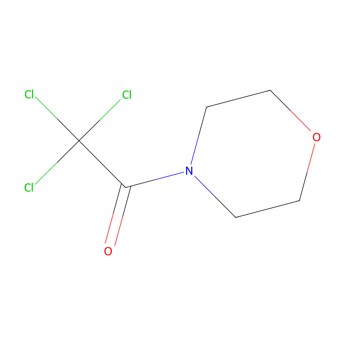 2,2,2-Trichloro-1-morpholin-4-ylethanone molecular structure, CAS 13306-60-0