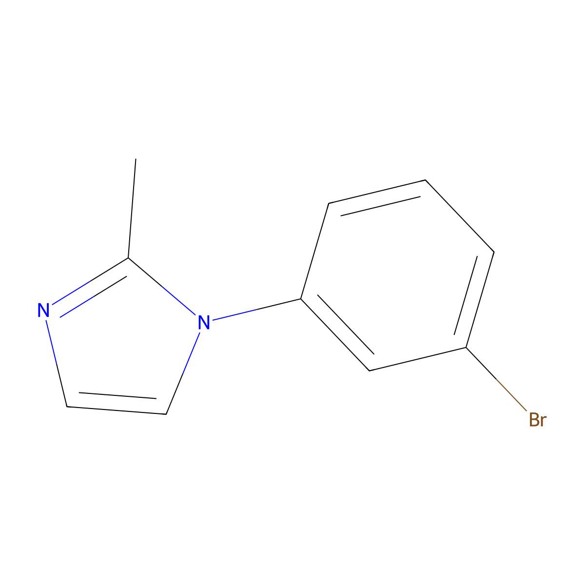 1-(3-Bromophenyl)-2-methyl-1H-imidazole molecular structure, CAS 1330630-85-7