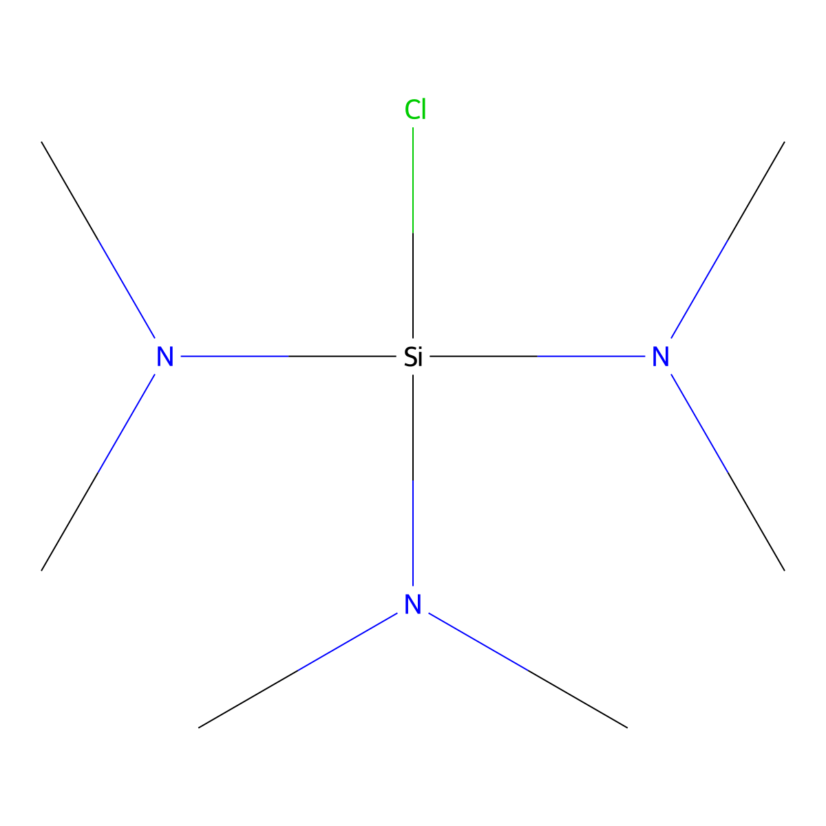 Silanetriamine, 1-chloro-N,N,N',N',N'',N''-hexamethyl- molecular structure, CAS 13307-05-6