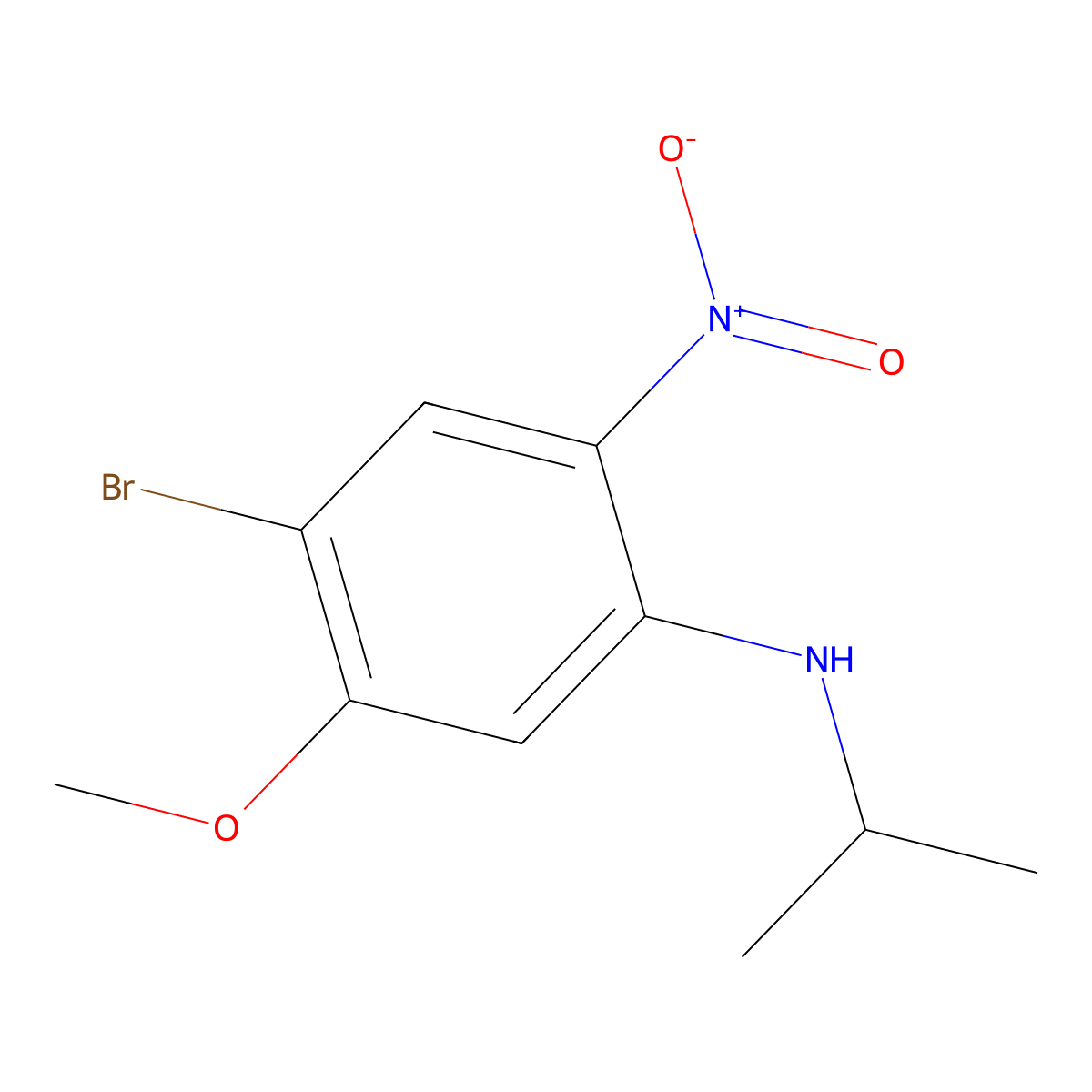 4-Bromo-N-isopropyl-5-methoxy-2-nitroaniline molecular structure, CAS 1330750-43-0